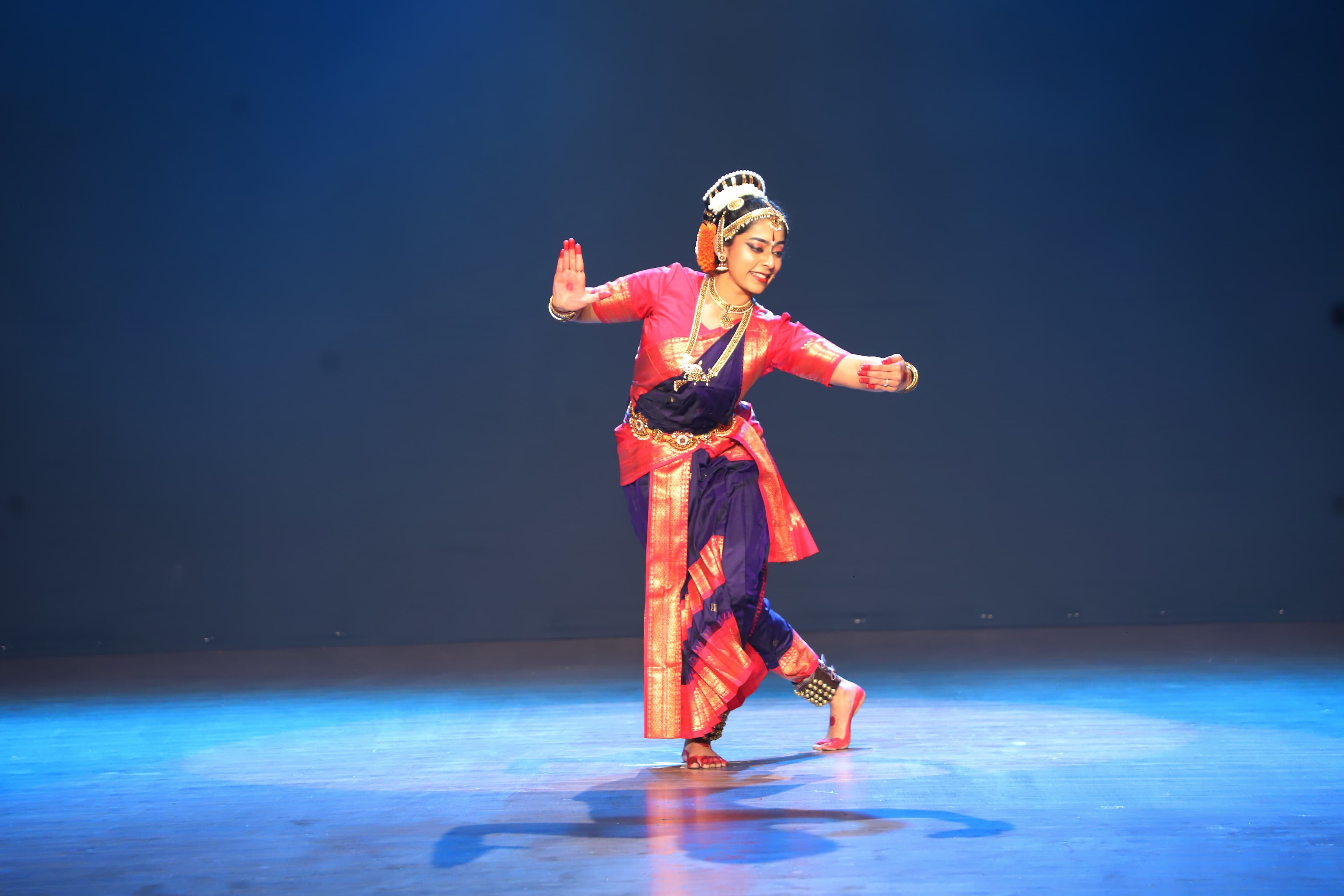 Tejaswi in Kuchipudi costume